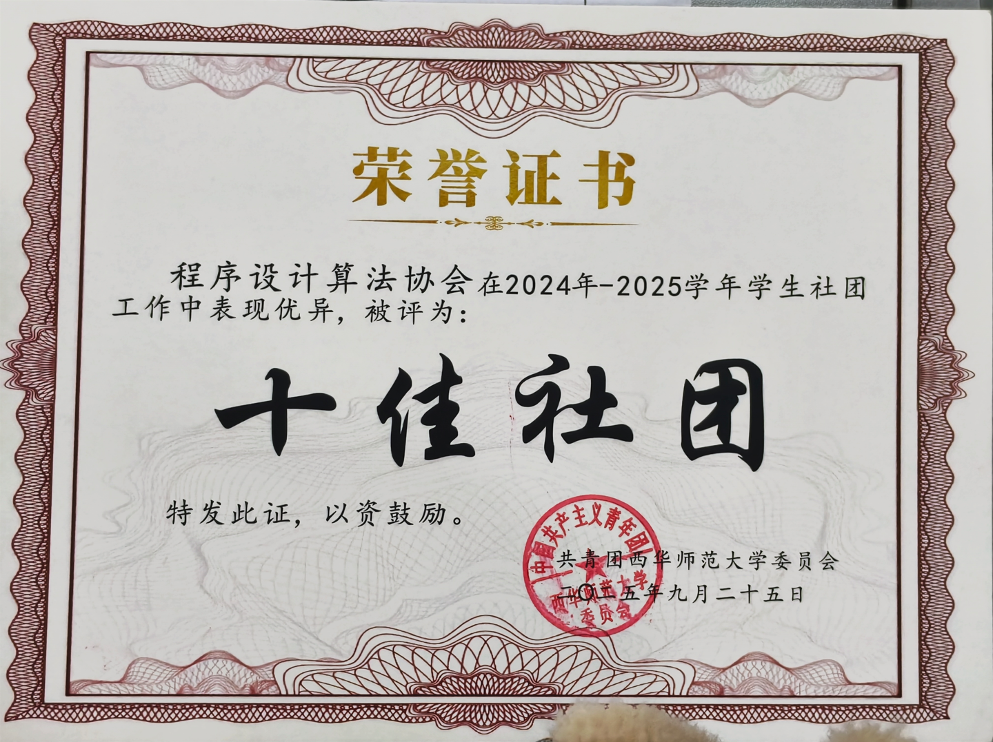 2024-2025学年十佳社团